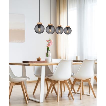 Globo - Lustre suspenso por cabo 4xE27/40W/230V