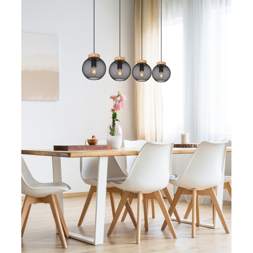Globo - Lustre suspenso por cabo 4xE27/40W/230V