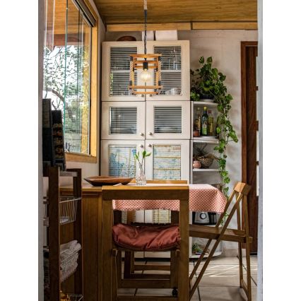 Globo 15691H - Candeeiro suspenso VERNON 1xE27/60W/230V