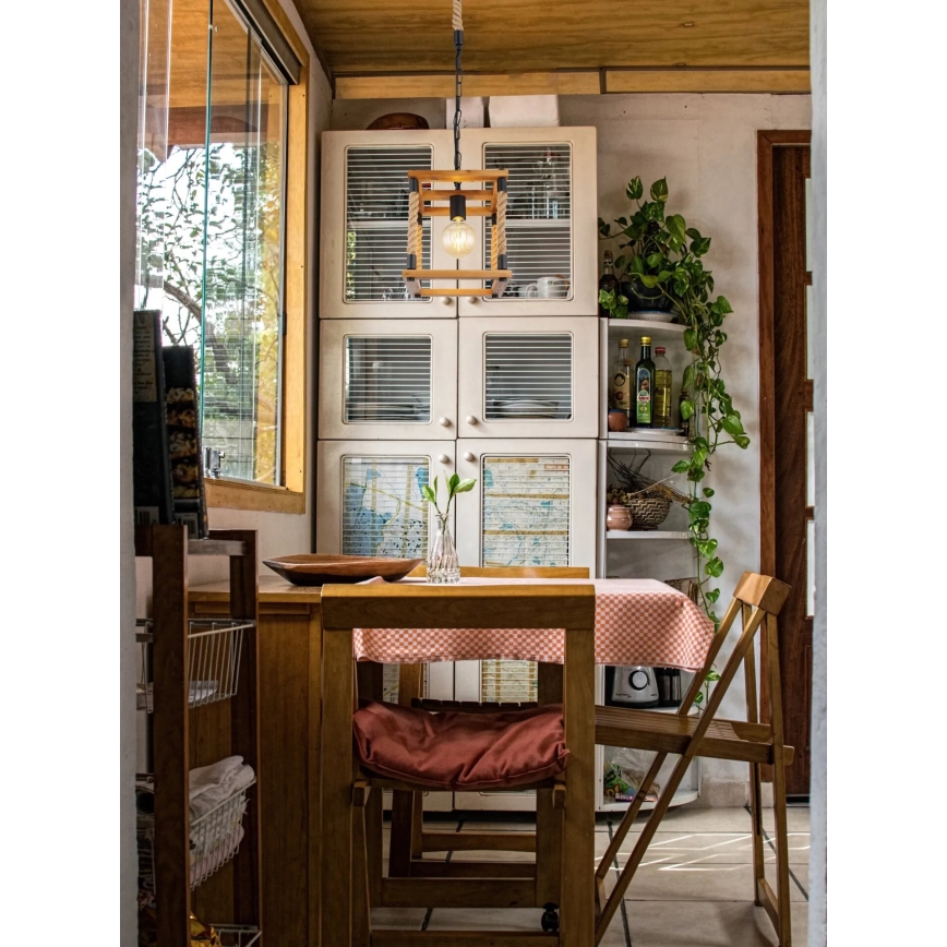 Globo 15691H - Candeeiro suspenso VERNON 1xE27/60W/230V