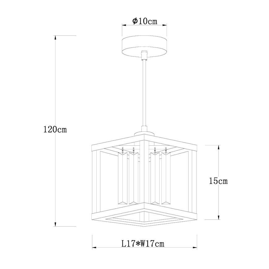 Globo - Candelabro suspenso 1xE27/40W/230V