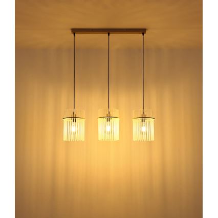 Globo - Lustre suspenso por cabo 3xE27/60W/230V