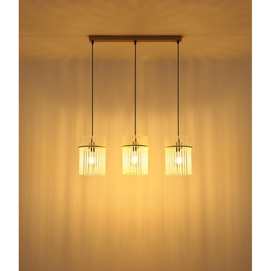 Globo - Lustre suspenso por cabo 3xE27/60W/230V