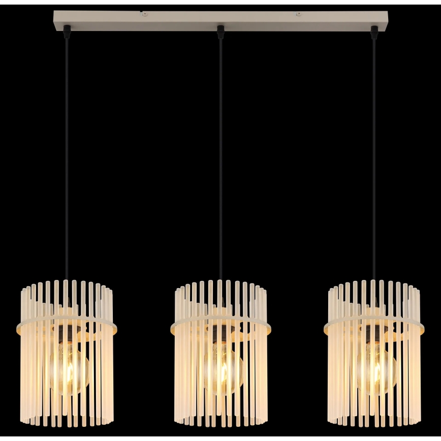 Globo - Lustre suspenso por cabo 3xE27/60W/230V