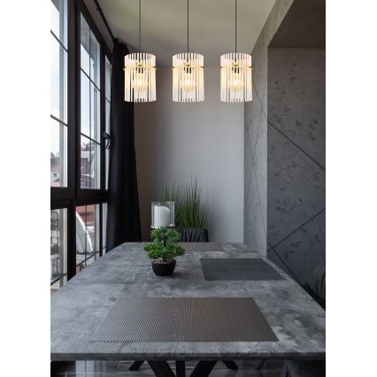 Globo - Candeeiro suspenso 3xE27/60W/230V dourado