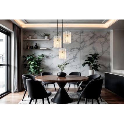 Globo - Lustre pendente com cabo 3xE27/60W/230V