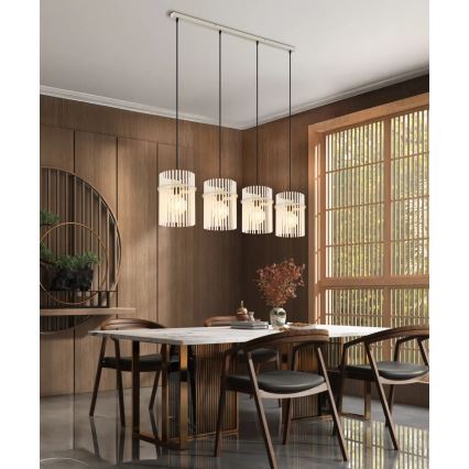 Globo - Lustre suspenso por cabo 4xE27/60W/230V