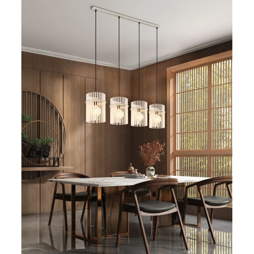 Globo - Lustre suspenso por cabo 4xE27/60W/230V