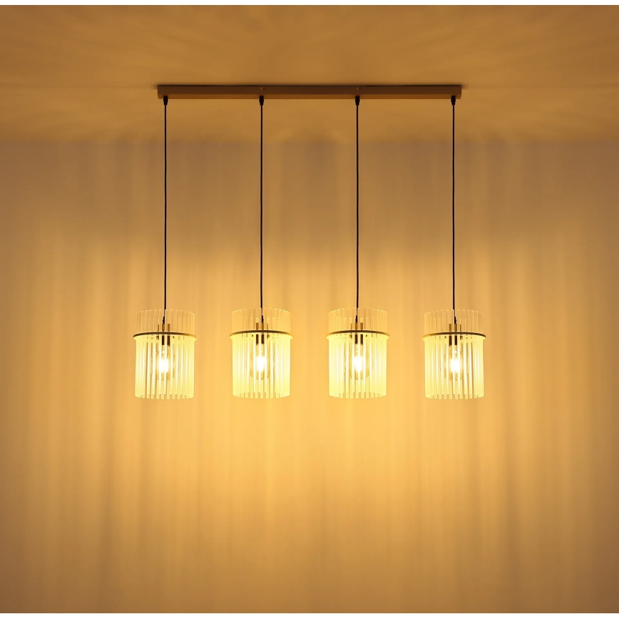 Globo - Lustre suspenso por cabo 4xE27/60W/230V