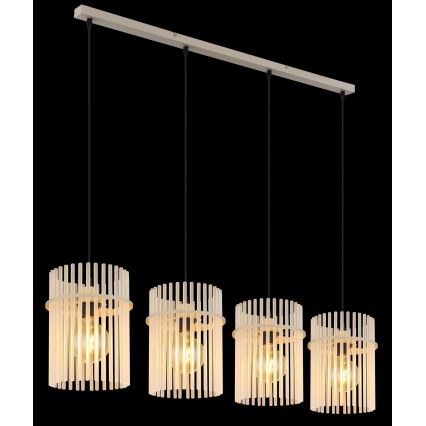 Globo - Lustre suspenso por cabo 4xE27/60W/230V