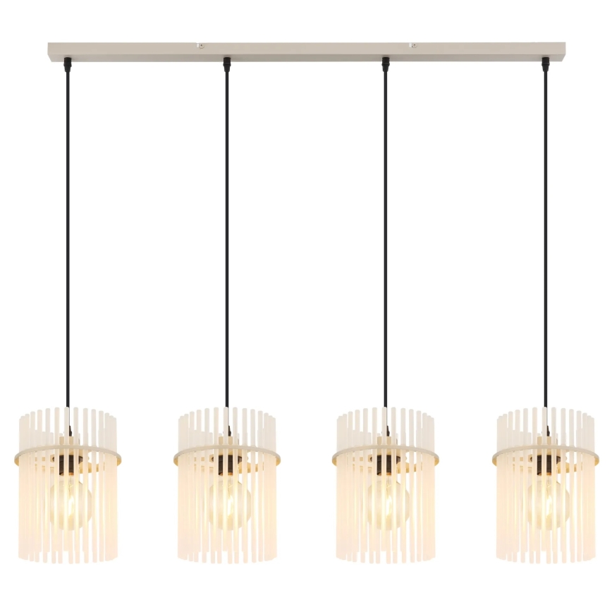 Globo - Lustre suspenso por cabo 4xE27/60W/230V