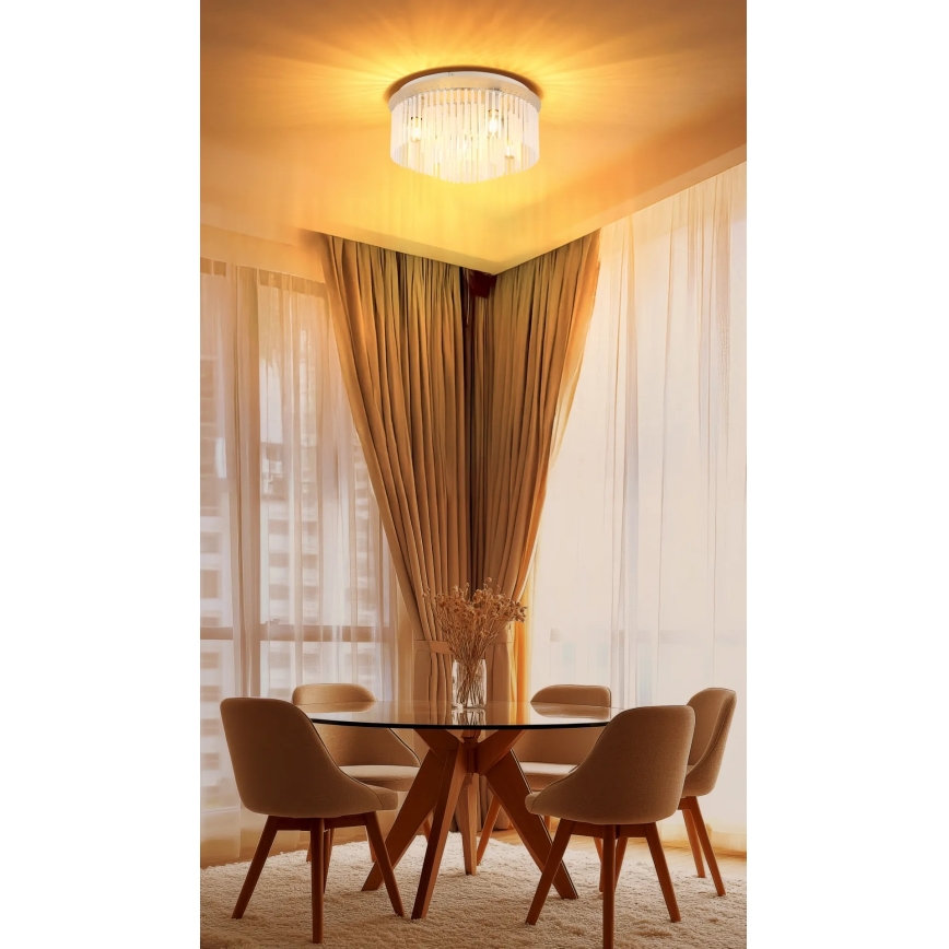 Globo - Candeeiro de teto 5xE27/60W/230V, diâmetro 50 cm