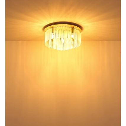 Globo - Candeeiro de teto 5xE27/60W/230V, diâmetro 50 cm