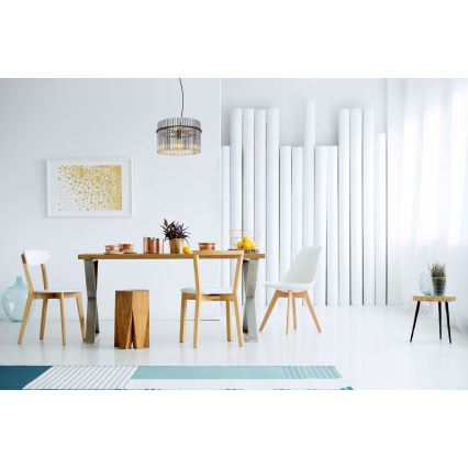 Globo - Candeeiro suspenso 1xE27/60W/230V diâmetro 40 cm preto