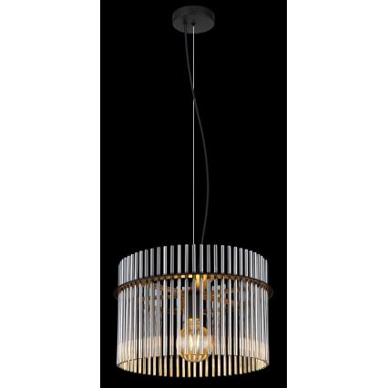 Globo - Candeeiro suspenso 1xE27/60W/230V diâmetro 40 cm preto