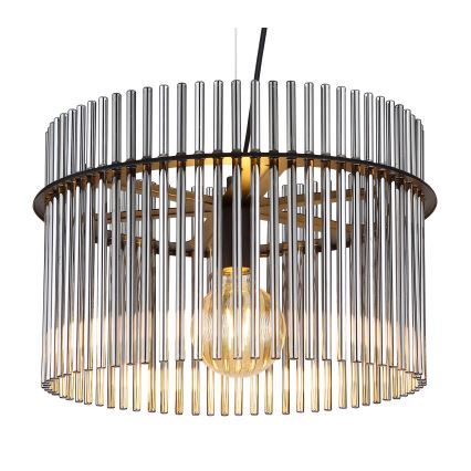 Globo - Candeeiro suspenso 1xE27/60W/230V diâmetro 40 cm preto