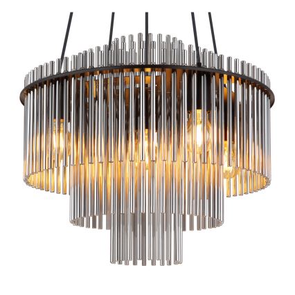 Globo - Lustre suspenso por cabo 5xE27/60W/230V preto