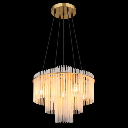 Globo - Lustre em cabo 5xE27/60W/230V dourado
