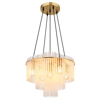 Globo - Lustre em cabo 5xE27/60W/230V dourado
