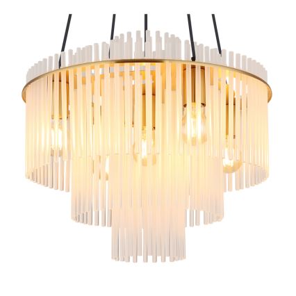 Globo - Lustre em cabo 5xE27/60W/230V dourado