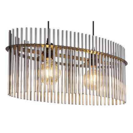 Globo - Candeeiro suspenso 2xE27/60W/230V preto