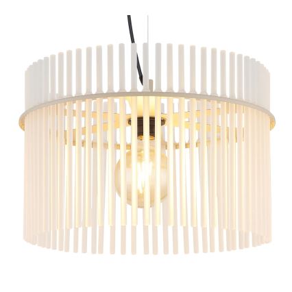 Globo - Lustre suspenso por cabo 1xE27/60W/230V Ø 40 cm creme