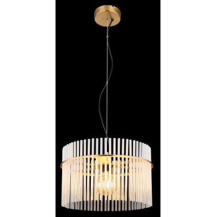 Globo - Candeeiro suspenso 1xE27/60W/230V diâmetro 40 cm dourado