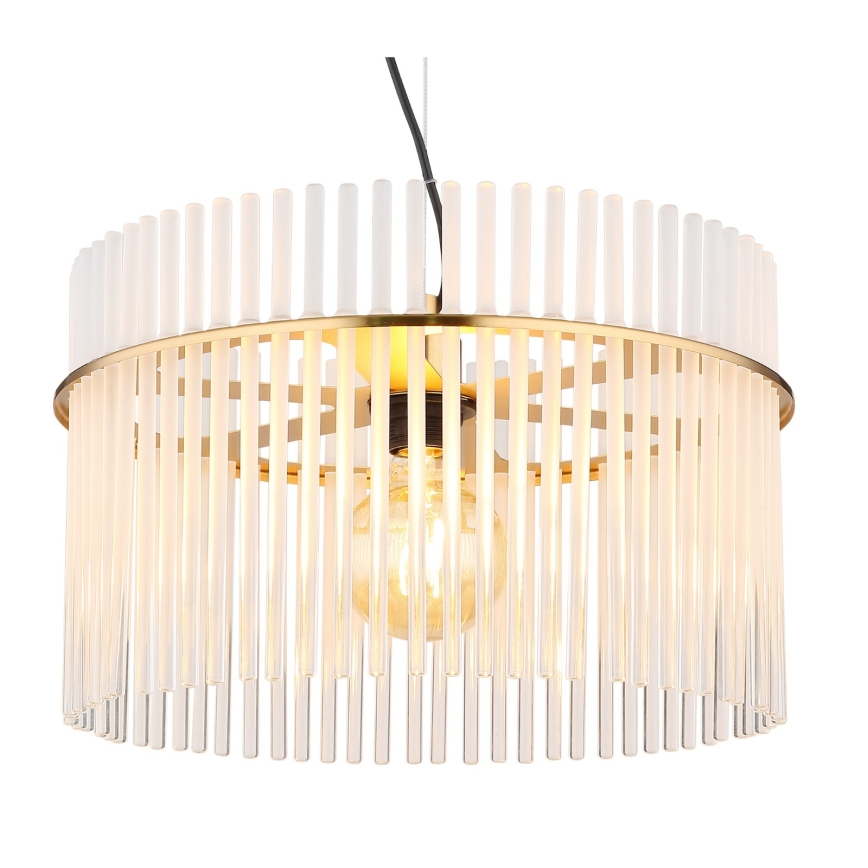 Globo - Candeeiro suspenso 1xE27/60W/230V diâmetro 40 cm dourado