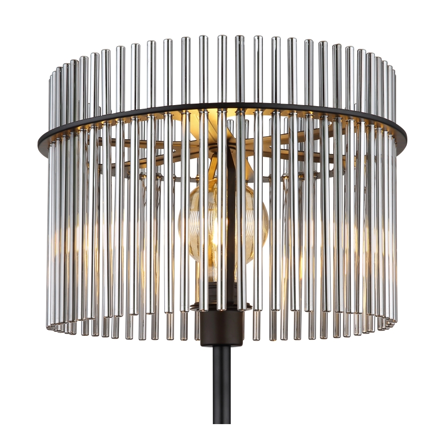 Globo - Candeeiro de chão 1xE27/60W/230V preto