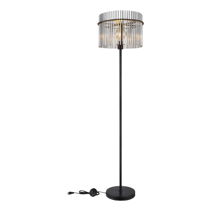 Globo - Candeeiro de chão 1xE27/60W/230V preto