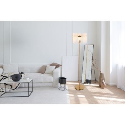 Globo - Candeeiro de chão 1xE27/60W/230V dourado