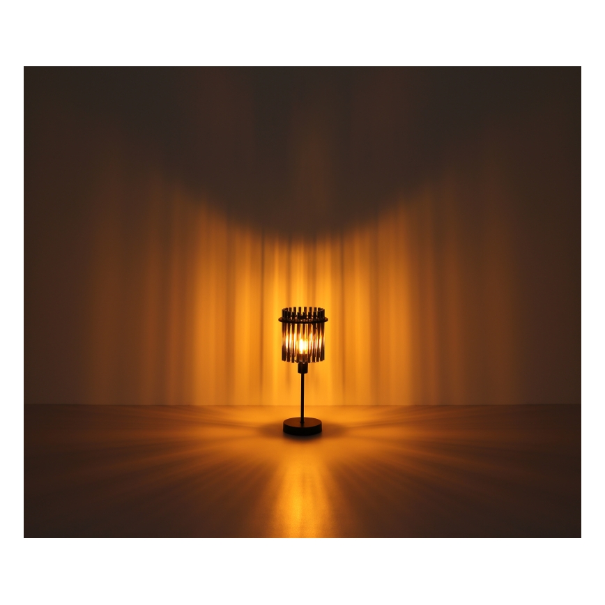 Globo - Candeeiro de mesa 1xE27/60W/230V Ø 30 cm preto