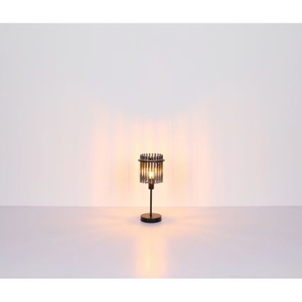Globo - Candeeiro de mesa 1xE27/60W/230V Ø 30 cm preto