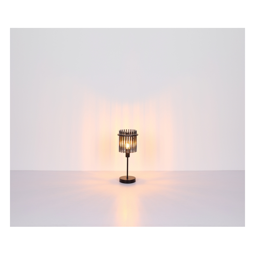Globo - Candeeiro de mesa 1xE27/60W/230V Ø 30 cm preto