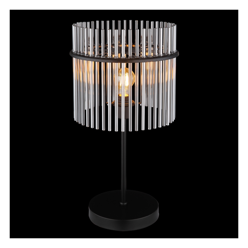 Globo - Candeeiro de mesa 1xE27/60W/230V Ø 30 cm preto