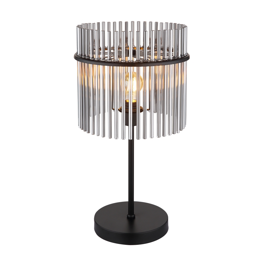 Globo - Candeeiro de mesa 1xE27/60W/230V Ø 30 cm preto