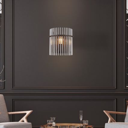 Globo - Iluminação de parede 1xE27/60W/230V preto