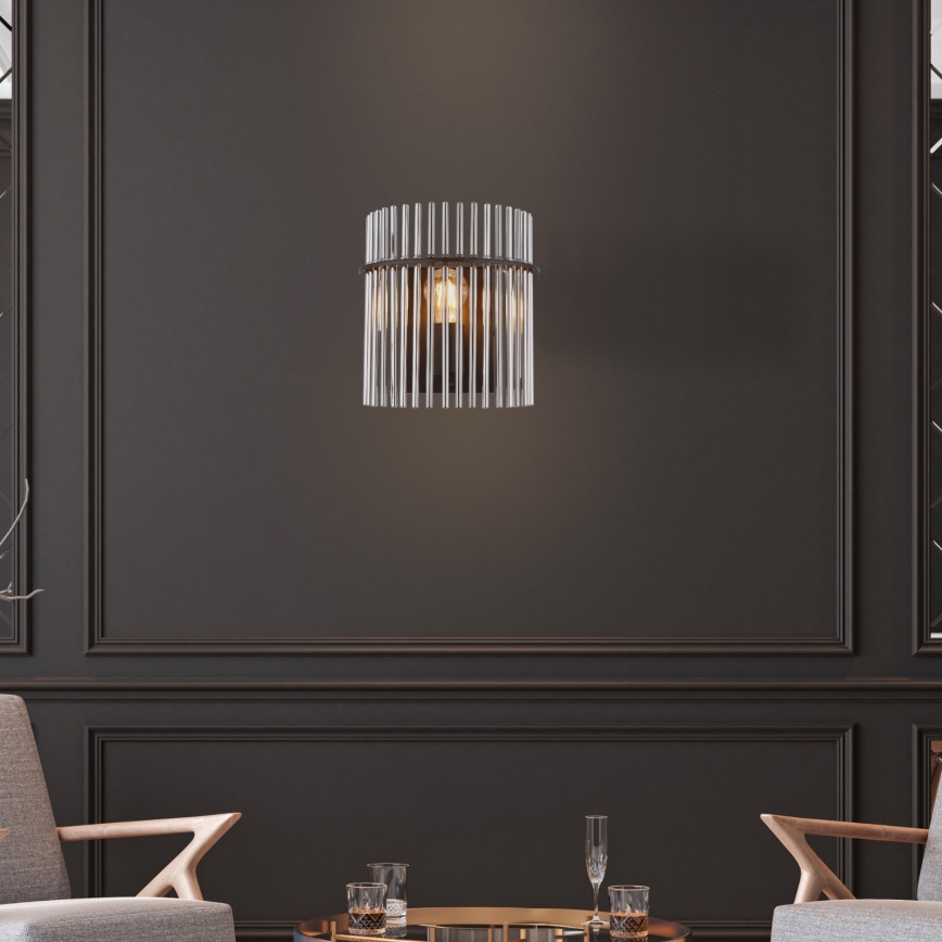 Globo - Iluminação de parede 1xE27/60W/230V preto