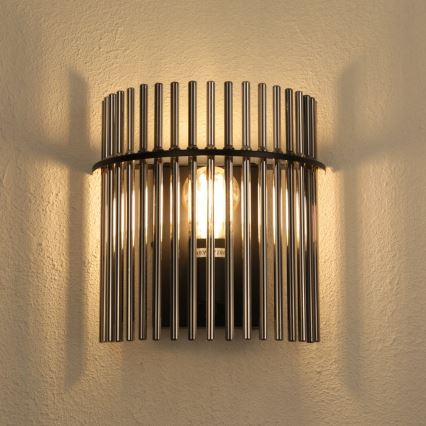 Globo - Iluminação de parede 1xE27/60W/230V preto