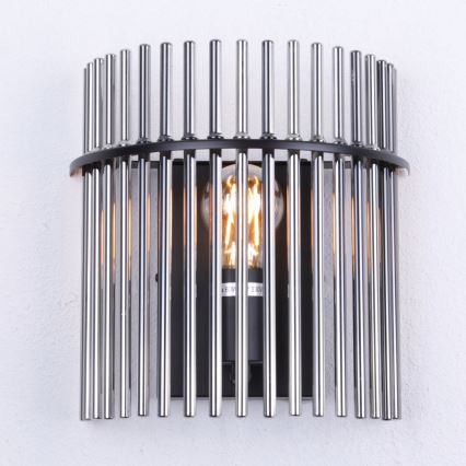 Globo - Iluminação de parede 1xE27/60W/230V preto