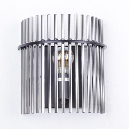 Globo - Iluminação de parede 1xE27/60W/230V preto