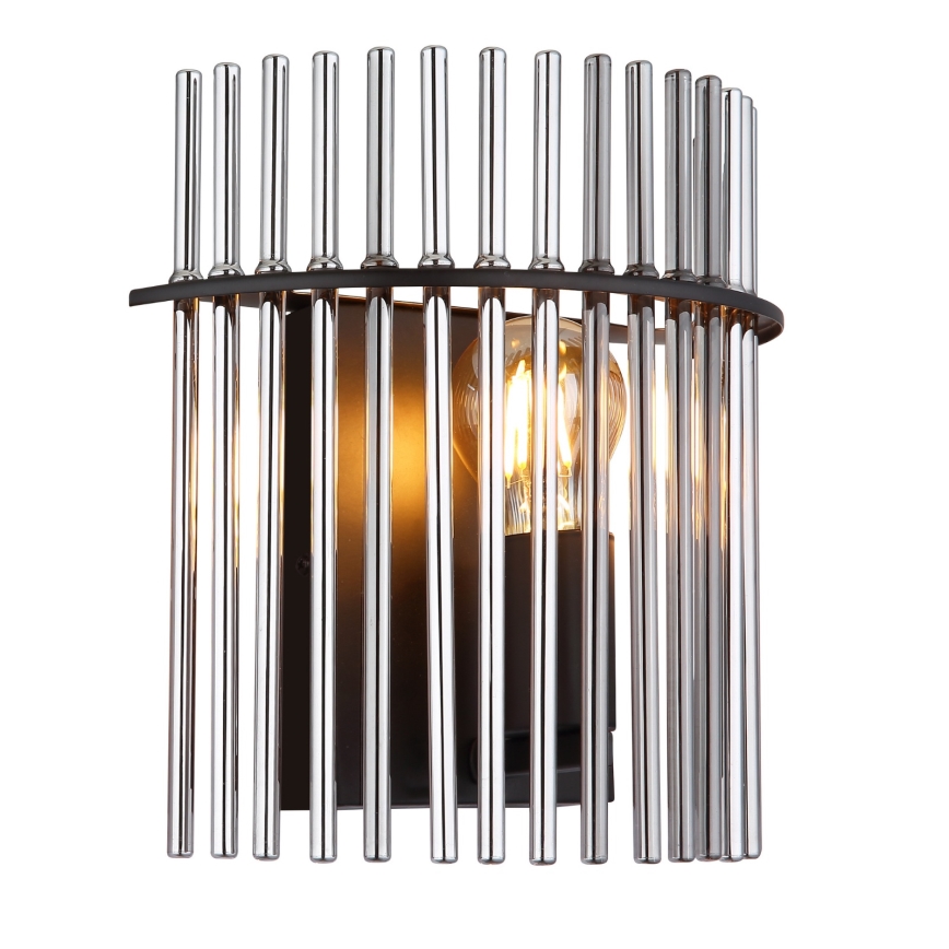 Globo - Iluminação de parede 1xE27/60W/230V preto