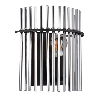 Globo - Iluminação de parede 1xE27/60W/230V preto