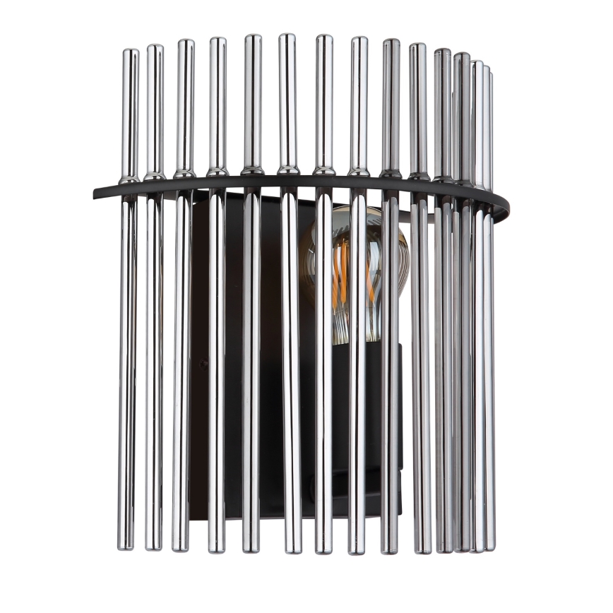 Globo - Iluminação de parede 1xE27/60W/230V preto