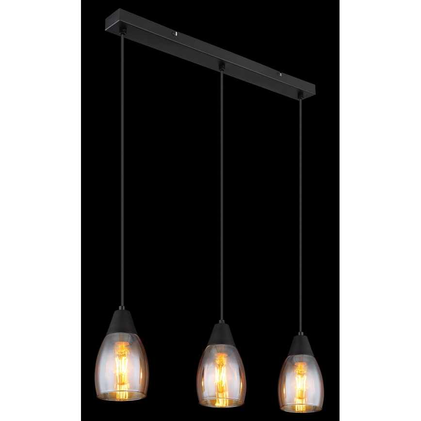 Globo - Candelabro suspenso 3xE27/15W/230V