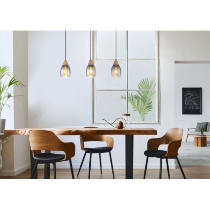 Globo - Candelabro suspenso 3xE27/15W/230V