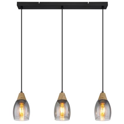 Globo - Candelabro suspenso 3xE27/15W/230V