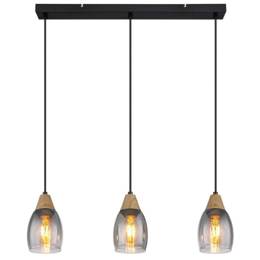 Globo - Candelabro suspenso 3xE27/15W/230V