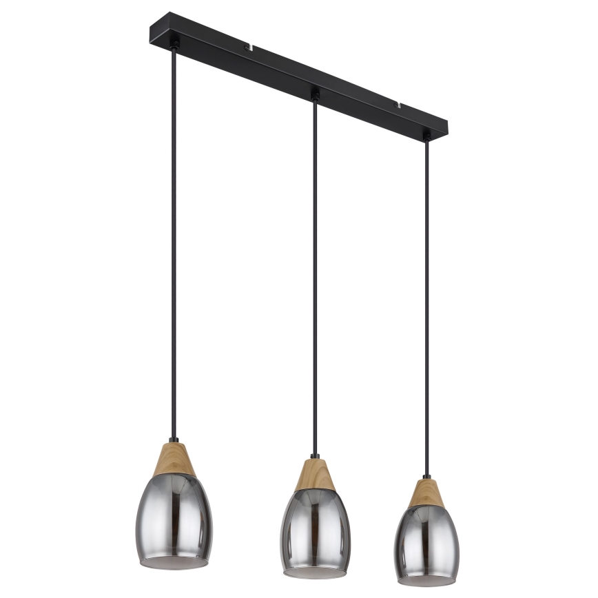 Globo - Candelabro suspenso 3xE27/15W/230V