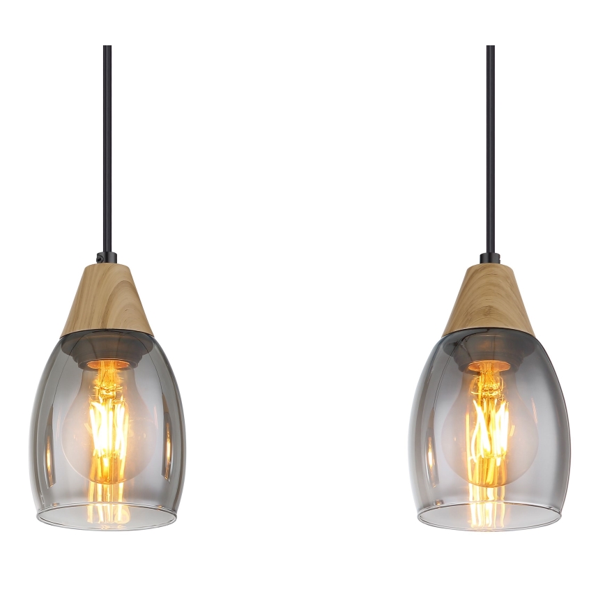 Globo - Candelabro suspenso 3xE27/15W/230V